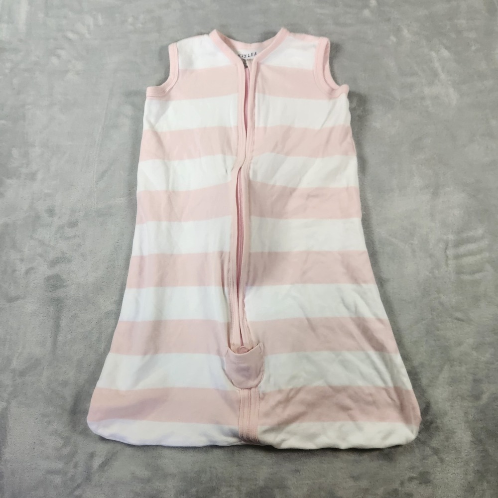 Burt's Bees Baby Beekeeper Sleep Sack Small 0-6 Months Cozy Cotton Pink Stripe